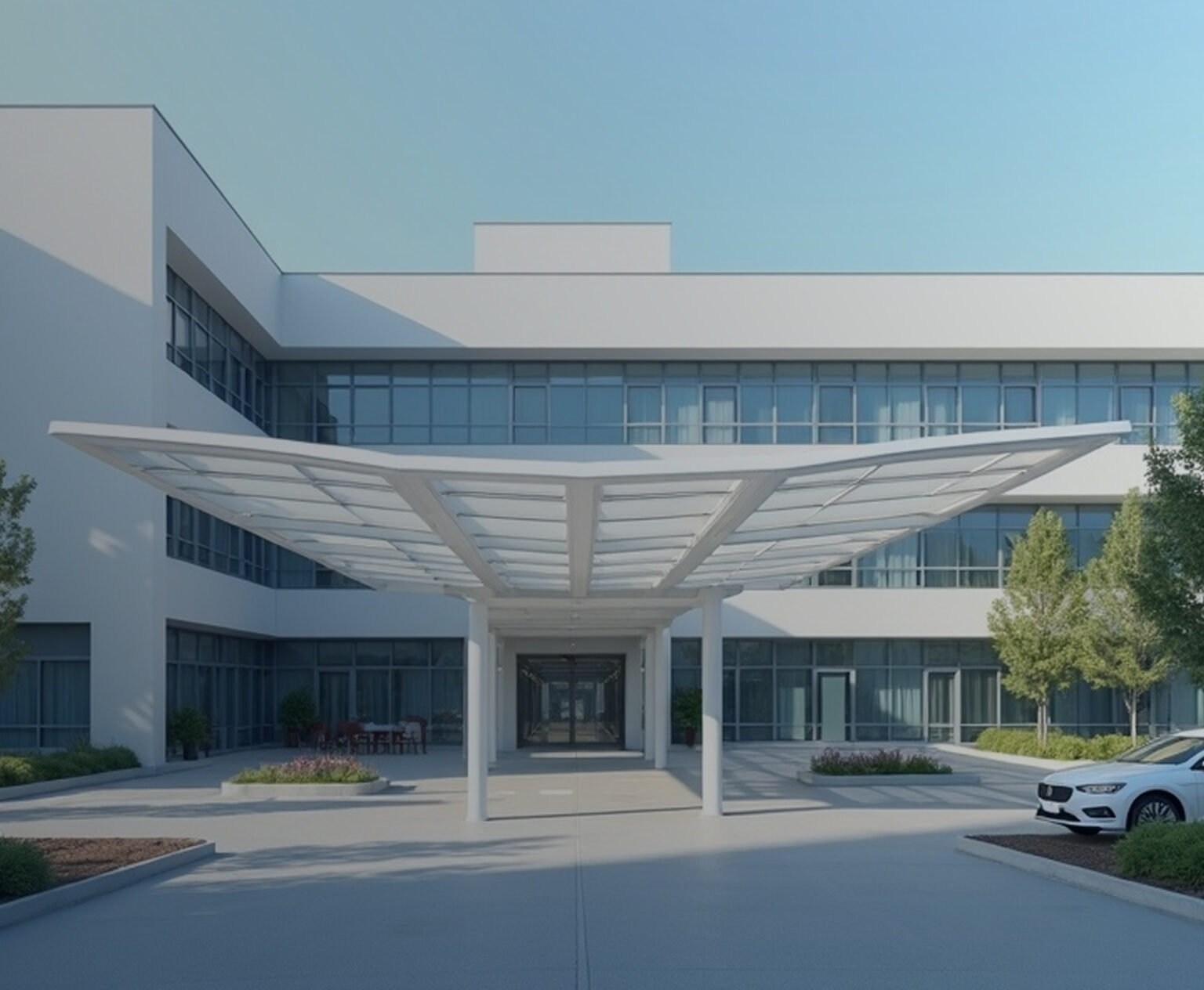 مظلات مستشفى